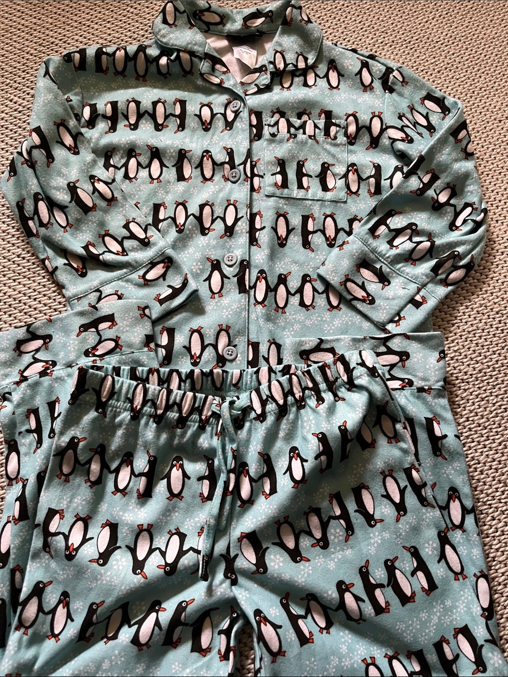 Pajamas penguins girls new size 4/5 Joe Boxer polyester